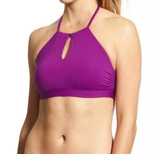 Athleta High Neck Keyhole Bikini Top NWT Strappy XS